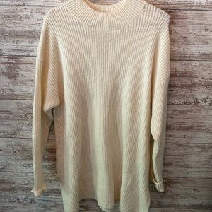 Cream tunic sweater